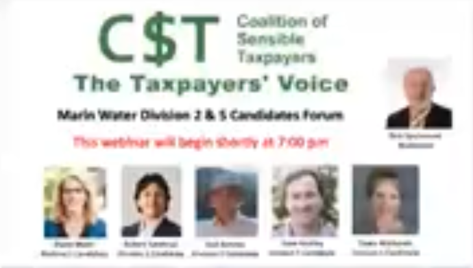 Marin Municipal Water District Division II and Division V Candidate Webinar