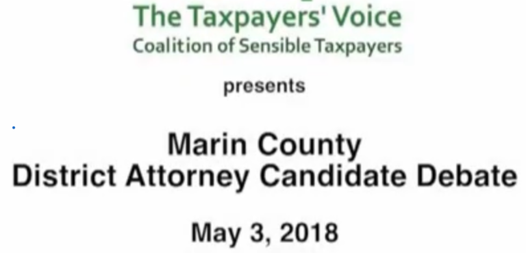 C$T Marin County DA Debate 2018